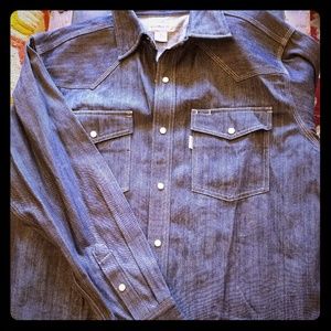 Carhartt western denim shirt jacket large and tall